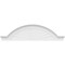 Ekena Millwork Segment Arch W/ Flankers Sunburst Architectural Grade PVC Pediment, 78"W x 20-1/2"H x 2-1/2"P PEDPS078X205SGF01 - alternate 5